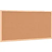 vidaXL Kurkbord met massief grenenhouten frame 60x30 cm