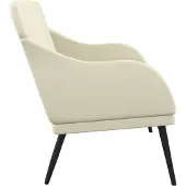 vidaXL Bankje 110x76x80 cm kunstleer crèmekleurig