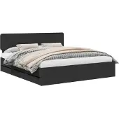 vidaXL Bedframe met lades, zwart, 180 x 200 cm, houtvezel