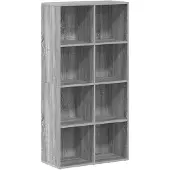 vidaXL Boekenkast 66x30x130 cm bewerkt hout sonoma grijs