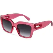 Furla Zonnebril - - SFUB08 - Fuchsia transparant - Glazen 53 mm - Kunststof montuur