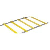 Umbro Loopladder - 4 Meter - Speed Ladder - Agility Ladder - Voetbal Trainingsmateriaal - Incl. Grondpinnen en Opbergtas - Geel