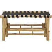 vidaXL Tuinbank 80 x 38 x 40 cm Bamboe Naturel Rechthoekig