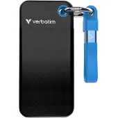 Verbatim Pocket SSD USB 3.2, 1TB, zwart/blauw. Artikelnummer: 32191