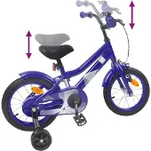 vidaXL Kinderfiets 12 Inch voor 2-4 jaar oud Donkerblauw