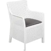 vidaXL Fauteuil Wit PP