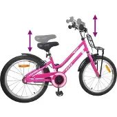 vidaXL Kinderfiets 20 Inch voor 6-11 jaar oud Roze Zwart