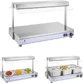 Royal Catering Warmhoudplaat - 3 halogeenlampen - 1.550 W