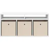 vidaXL Laagkast met lade Wit 102 x 32 x 48,5 cm