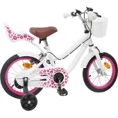 vidaXL Kinderfiets Met Zijwieltjes 12 Inch voor 2-4 jaar oud Wit