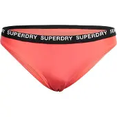 Superdry Klassiek Elastisch Bikinibroekje Roze Grootte: 40