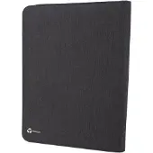 Stop Ocean Plastic Schrijfmap PALAU RPET, A4, tabletvak, houder voor mobiele telefoon/tablet, multifunctionele banden, onderlegger, rits, RPET, antraciet