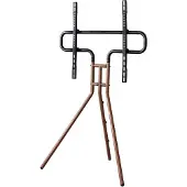 Hama Socle TV "Design chevalet", 191cm (75"), hoogte variabel, afwerking hout, notenhout