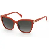 Blumarine Zonnebril SBM246S 56/16/140 Glanzend Oranje Acetaat VROUW SBM246S