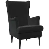 vidaXL Fauteuil Zwart Fluweel