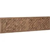 vidaXL Bed Hoofdbord Naturel Massief Teakhout