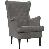vidaXL Fauteuil Donkergrijs Fluweel
