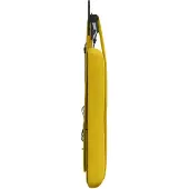 vidaXL Hangend hoofdbord Met LED-verlichting Geel Fluweel