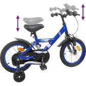 vidaXL Kinderfiets 12 Inch voor 2-4 jaar oud Donkerblauw