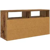 vidaXL Laagkast met lade Oudhout 72 x 22,5 x 38 cm