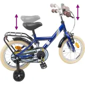 vidaXL Kinderfiets 12 Inch voor 2-4 jaar oud Donkerblauw