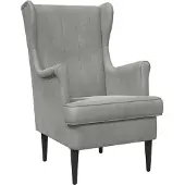 vidaXL Fauteuil Lichtgrijs Fluweel
