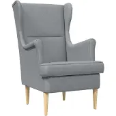 vidaXL Fauteuil Lichtgrijs Stof