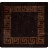 vidaXL Tapijt Runner MARSA Zwart 100 x 100 cm Polyester en PVC