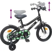 vidaXL Kinderfiets 12 Inch voor 2-4 jaar oud Zwart