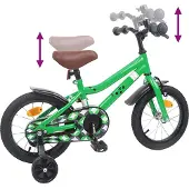 vidaXL Kinderfiets 12 Inch voor 2-4 jaar oud Groen