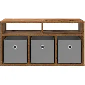 vidaXL Laagkast met lade Oudhout 72 x 22,5 x 38 cm