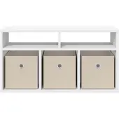 vidaXL Laagkast met lade Wit 72 x 22,5 x 38 cm