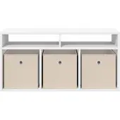 vidaXL Laagkast met lade Wit 87 x 27,5 x 43 cm