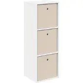 vidaXL Dressoir met lade Wit 35 x 32 x 99,5 cm