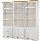Notio Living Anita- Boekenkast in klassiek landhuisdesign van grenenhoutB WH