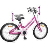 vidaXL Kinderfiets 24 Inch voor 8-12 jaar oud Roze Wit