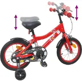 vidaXL Kinderfiets 14 Inch voor 3-5 jaar oud Rood