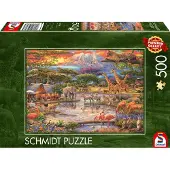 Schmidt puzzel - Paradijs op de Kilimanjaro - 500 stukjes - 59708