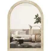 HOMCOM Wandspiegel-Polystyreen, Glas-50L x 2B x 70H cm-Beige