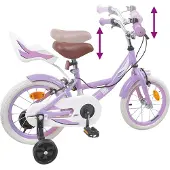 vidaXL Kinderfiets 12 Inch voor 2-4 jaar oud Paars