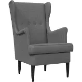 vidaXL Fauteuil Donkergrijs Stof