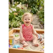 Ducksday - romper - baby - unisex - Funky Red - maat 62