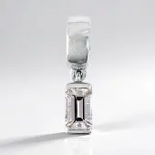 Cavill - Elegante Zilveren Dameshanger - 925 Sterling Zilver - 0,43 ct Braziliaanse Pink Topaas - Achthoek Trapgeslepen Roze Edelsteen