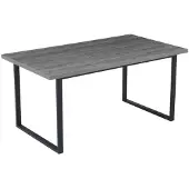 Poldimar Eettafel Harold | 90 x 160 x 75 cm | Donkergrijs