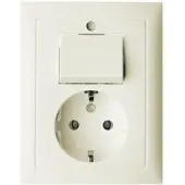 Hager Berker Wandcontactdoos met randaarde met omkeerschakelaar - 6143668982
