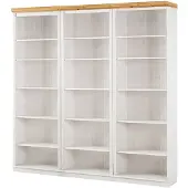Notio Living Anita- Boekenkast in klassiek landhuisdesign van grenenhoutK WH