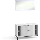 Vicco Eliza Badkamermeubelset – 2 delen Wit