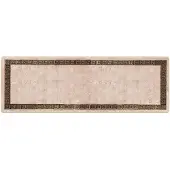 vidaXL Tapijt Runner MARSA Zwart 100 x 300 cm Polyester en PVC