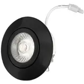 Koopman 6W IP44 Dimbare LED Inbouwlamp Zwart 2700K - IL-DC636DB