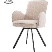 Tower Living Eetkamerstoel Livo - Beige Stof - 65x60x89cm